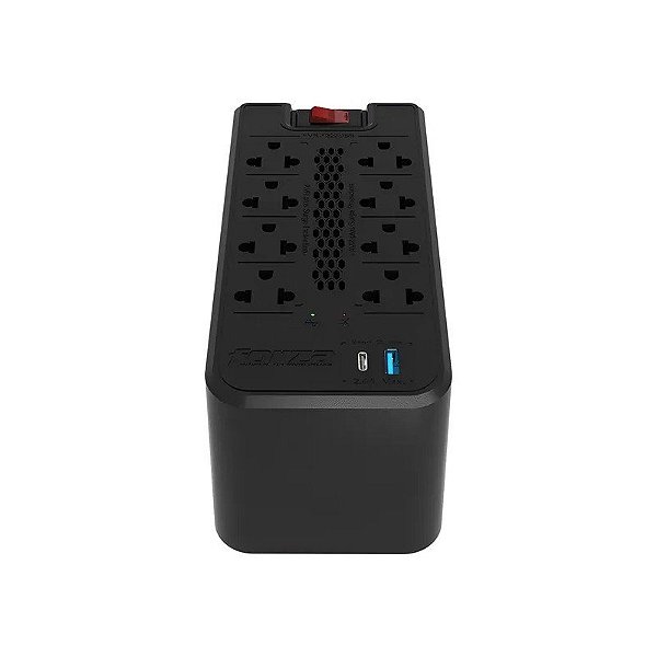 Estabilizador de Energia Forza FVR-1222 8 Saídas 600 W 220V - Preto