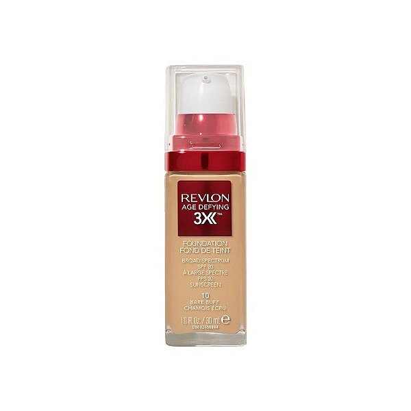 Base Líquida Revlon Age Defying 3X FPS 20 10 Bare Buff - 30ml