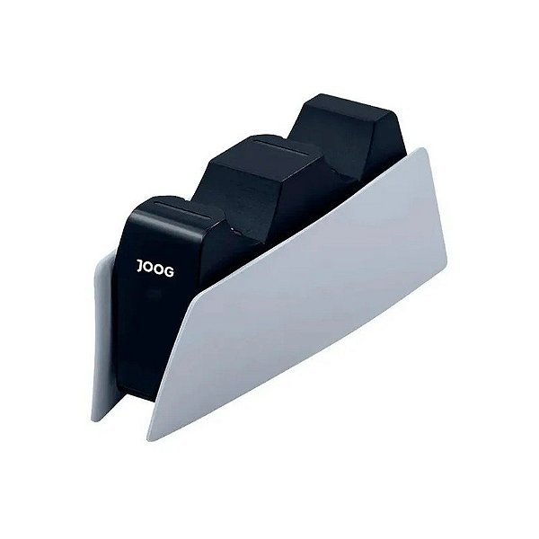 Estação de Carregamento Joog JGAM-ACS05 para Controle de PS5 - Branco/Preto