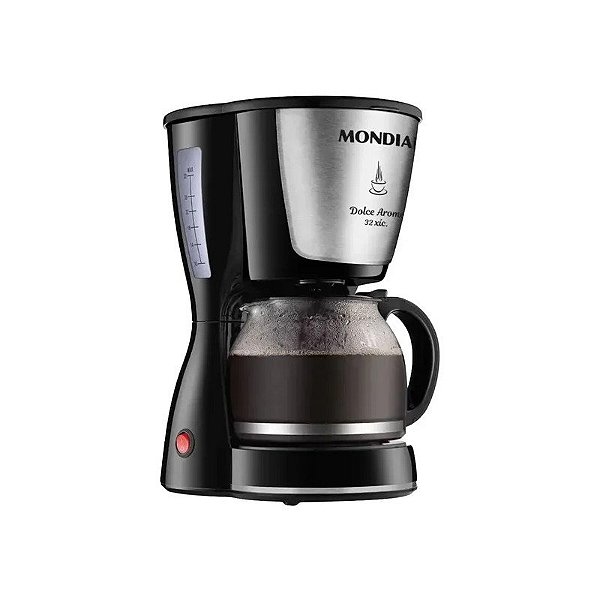 Cafeteira Elétrica Mondial Dulce Arome C-32-32X - 800W - 32 Xícaras - 110V - Preto e Prata
