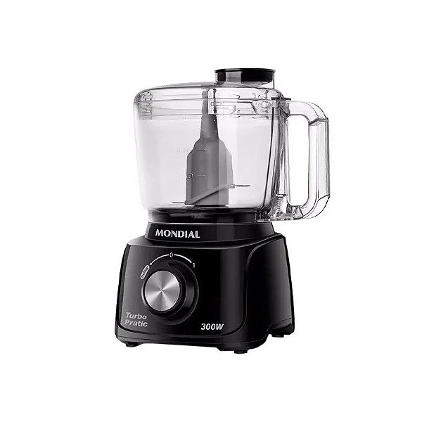 Processador de Alimentos Mini Mondial Turbo Pratic MP-16-B 500 ML 220V ~ 50/60 HZ Preto