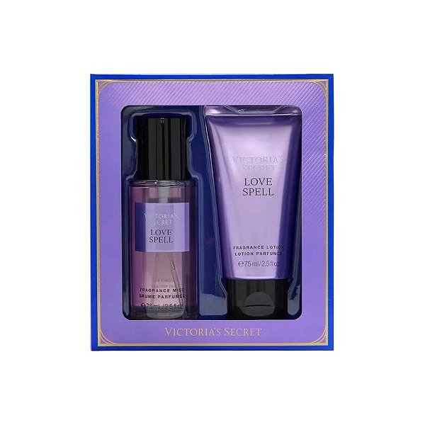 Kit Loção Corporal Love Spell Victoria's Secret 75ML + Névoa Corporal 75ML