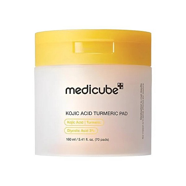 Almofadas Tônicas Medicube Kojic Tumeric Toner - 70 Unidades