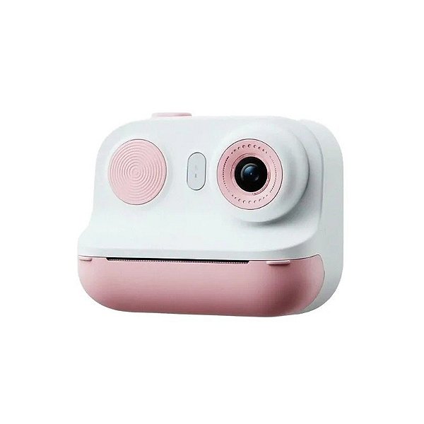 Câmera Digital Infantil com Impressão Térmica Satellite A-DV918 Tela de 2,4" Rosa
