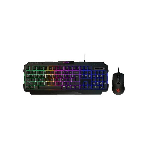 Teclado + Mouse MSI Forge GK100 - Preto