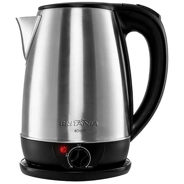 Chaleira Elétrica Britânia BCH07I Controle de Temperatura Inox 1.8L 1500W 220V/50Hz