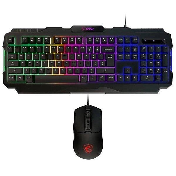 Kit Teclado + Mouse Gamer MSI Forge GK100 Combo