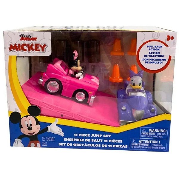 Autito Disney Junior set de Obstaculos - Daisy & Minnie (11 Piezas)