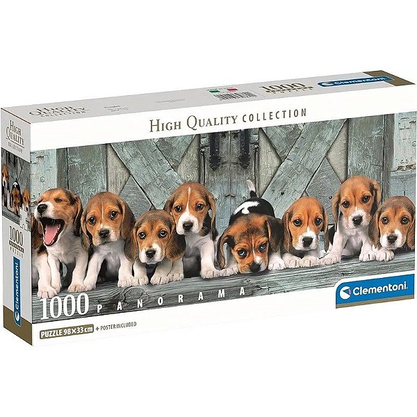Quebra-cabeça Beagles High Quality Collection Clementoni - 39869 (1000 peças)