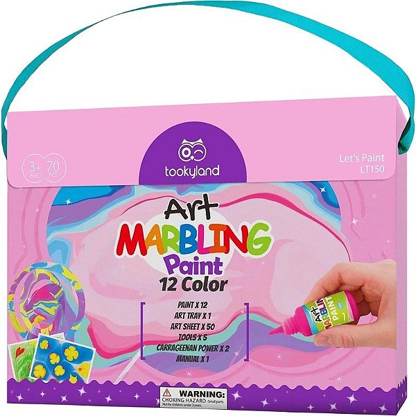 Kit de Pintura para Marmorização Tookyland Marbling Paint - LT150 (12 cores)