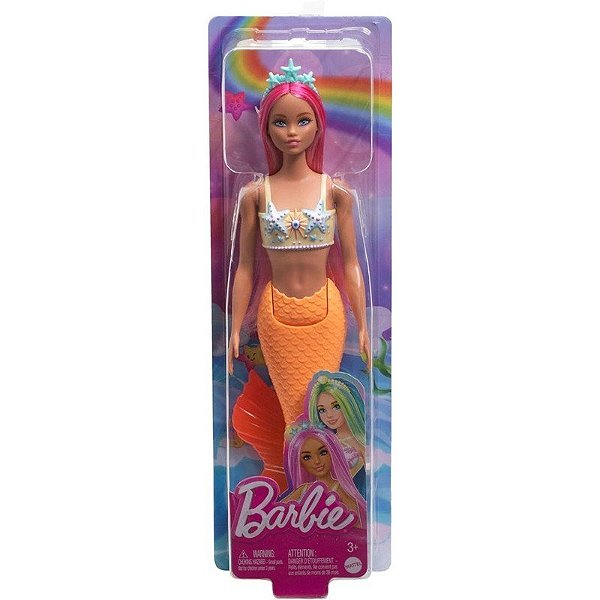 Boneca Barbie Sereia Mattel - HRR05