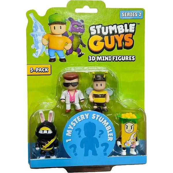 Bonecos Stumble Guys 3D Mini Figures S2 Diramix Art.1 - 0438 (5 Unidades)