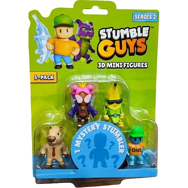 Bonecos Stumble Guys 3D Mini Figuras S2 Diramix Art.3 - 0438 (5 Unidades)