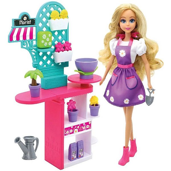 Boneco Florista Conjunto de Brincar Dreameez Funville - 81015
