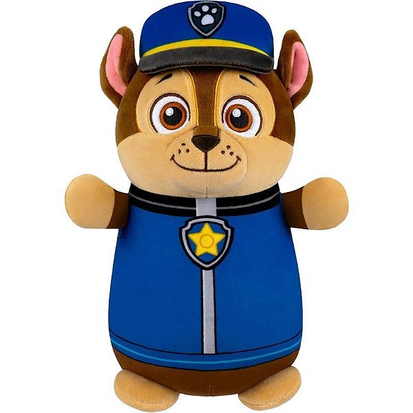 Peluche Chase Patrulha Canina HugMees Jazwares - SQPW00012