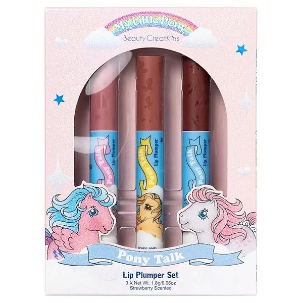 Kit Volumizador Labial Beauty Creations My Little Pony | MLP-LPS (3 Cores de 1,8g)