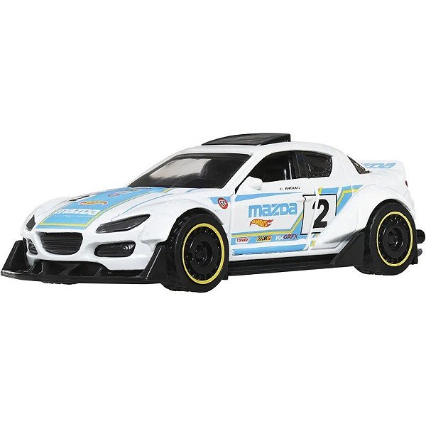 Carro 2004 Mazda RX-8 Custom Hot Wheels Pull-Back Speeders Mattel - HWH49