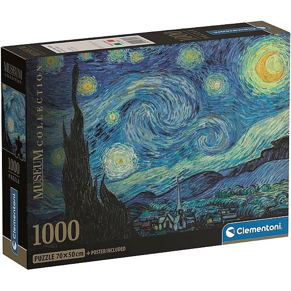 Quebra-Cabeça The Starry Night Museum Collection Clementoni - 37065 (1000 peças)