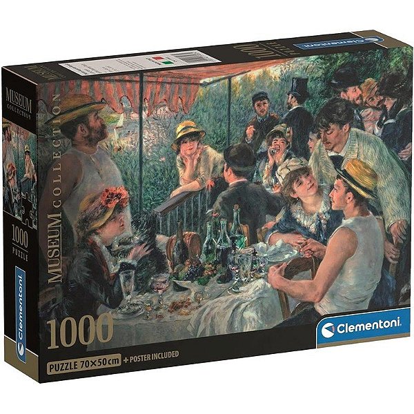 Quebra-cabeça Almoço do Barco Festa Coleção Museu Clementoni - 37063 (1000 peças)