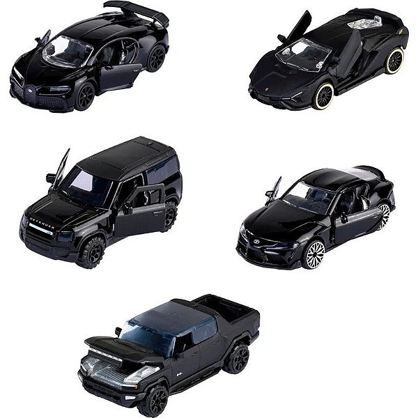 Carros Black Edition Majorette - 85-0200-5000 (5 unidades)