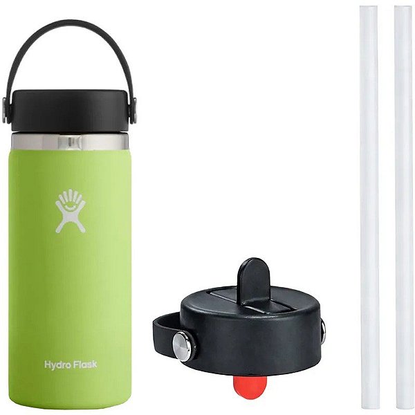 Garrafa Térmica Hydro Flask W16BTS321 473mL com Tampa WFS001 - Capim Marinho