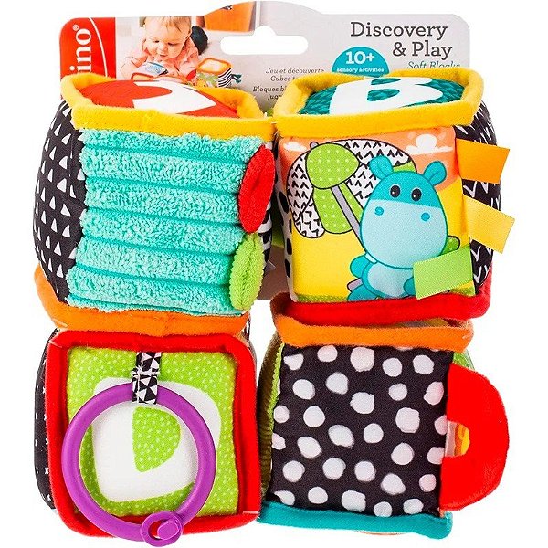 Bloco sensorial de Animais Infantino 0M+