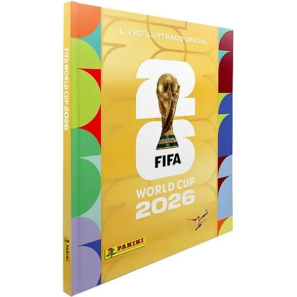 Álbum Colecionável Panini Copa do Mundo 2026 Capa Dura Dourada
