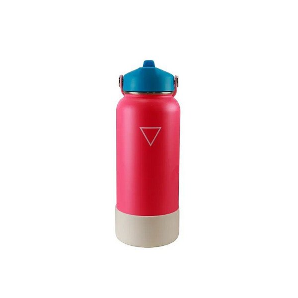 Garrafa Térmica Hydrate - 946ml - com Bocal e Protetor de Silicone - Rosa Flamingo