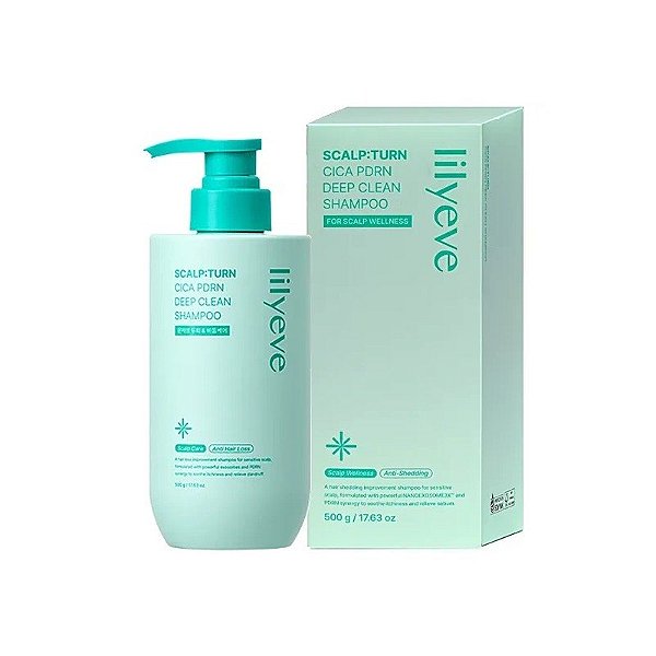 Shampoo Lilyeve Cica PDRN Limpeza Profunda 500 G