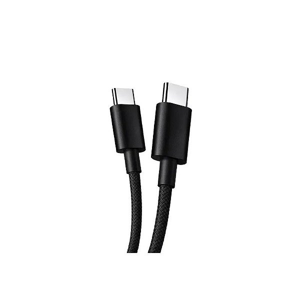 Cabo Xiaomi 6A L66000 - Tipo C/Tipo C - 1 Metro - Preto