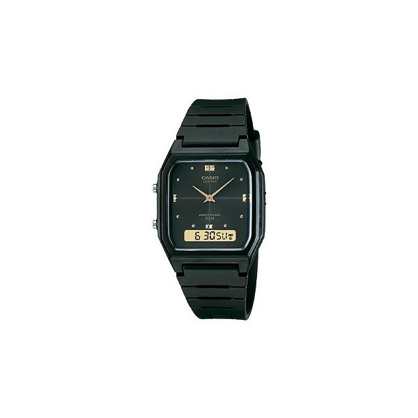 Relógio Feminino Analógico-Digital Casio AW-48HE-1AVDF Preto