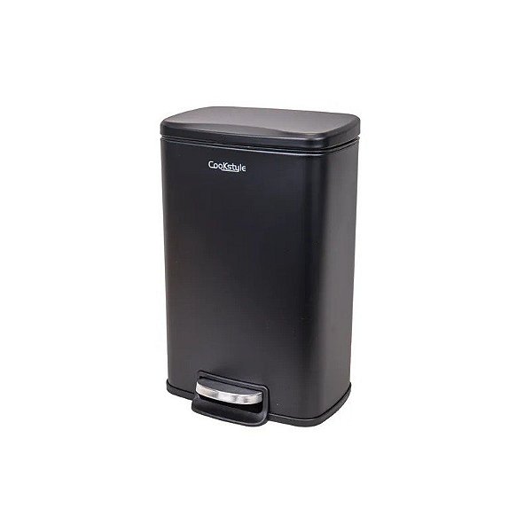 Lixeira de Aço Inox 5L Preto Fosco