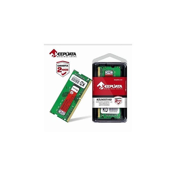 Memória NB DDR4 4GB 2400 Keepdata KD24S17/4G