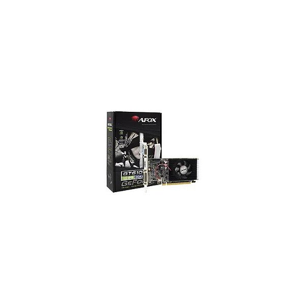 Placa de Vídeo Afox 1GB Geforce GT610 DDR3 - AF610-1024D3L7-V5