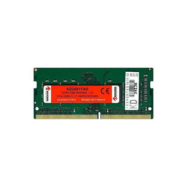 Memória RAM Keepdata 4GB DDR4 2400MT/s para Notebook - KD24S17/4G