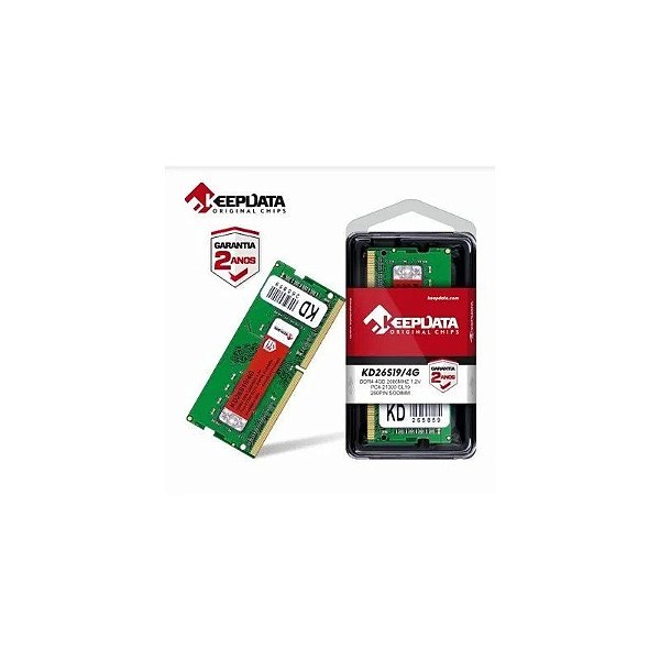 Memória NB DDR4 4GB 2666 Keepdata KD26S19/4G
