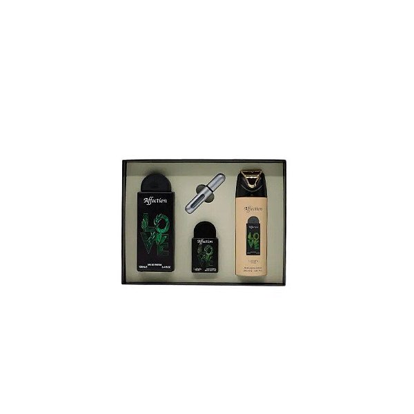 Kit Lattafa Pride Affection EDP 100ML 3 Peças