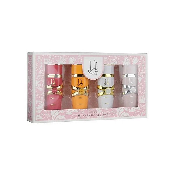Kit Perfumes Lattafa MY Yara Collection Eau de Parfum - Feminino 4 Peças