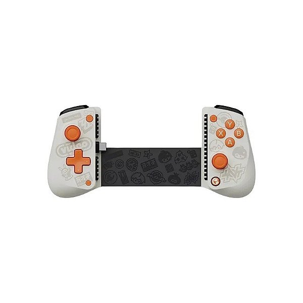 Controle Gamesir X5 Lite Zenless USB-C - Branco/Laranja
