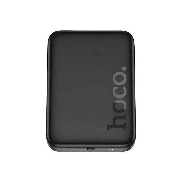 Carregador Portátil sem Fio Hoco Palm Power Bank J117A 10.000mAh - Preto