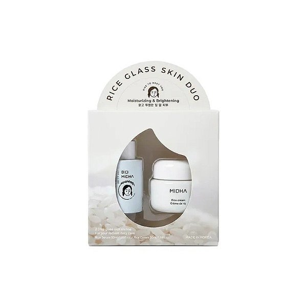 Kit Midha Sérum Rice + Creme Rice Duo Caixa 2X50ML