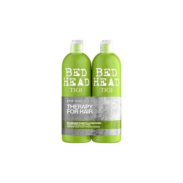 Kit Tigi Bed Head Therapy For Hair Re-Energize - Shampoo 750ML + Condicionador 750ML
