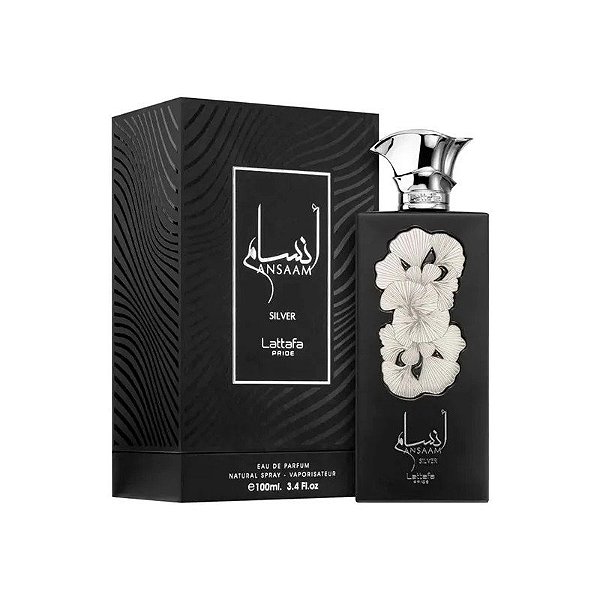 Perfume Lattafa Ansaam Silver Eau de Parfum Unissex 100ML