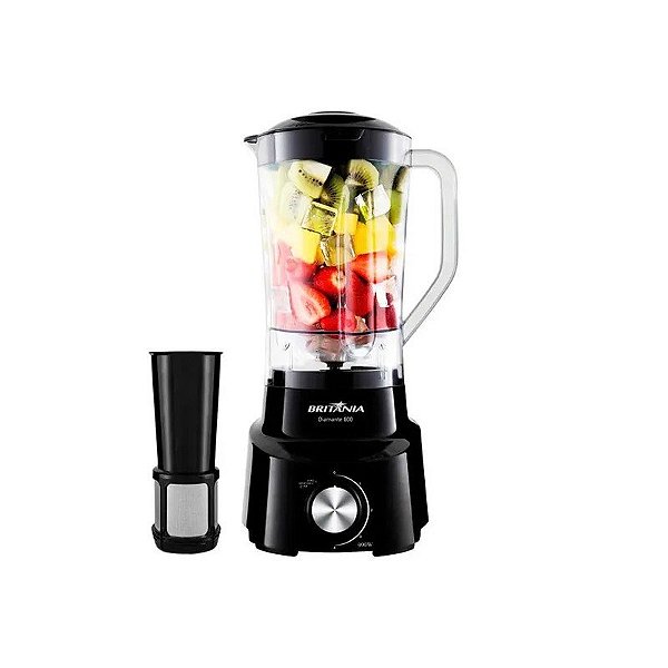 Liquidificador Britania Diamante 800 de 900 Watts 4 Velocidades + Pulsar 220V~60Hz - Preto
