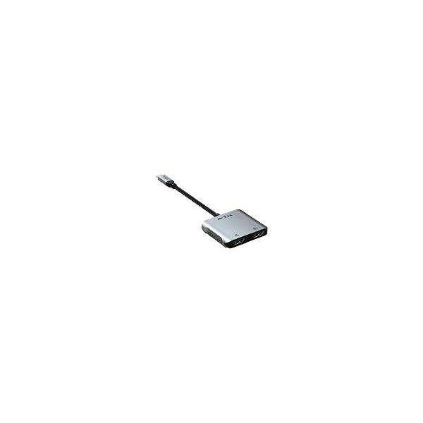 Cabo Adaptador Multiporta FTX CM2H4K-Ag 4K Cinza