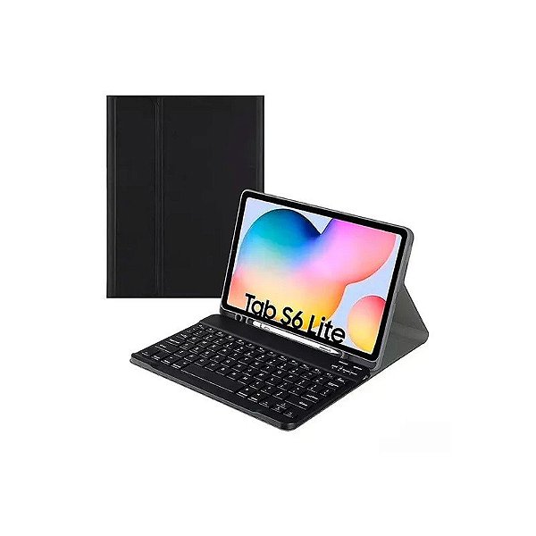 Capa Magnética 4LIFE com Teclado para Samsung Galaxy S6 Lite - Preta