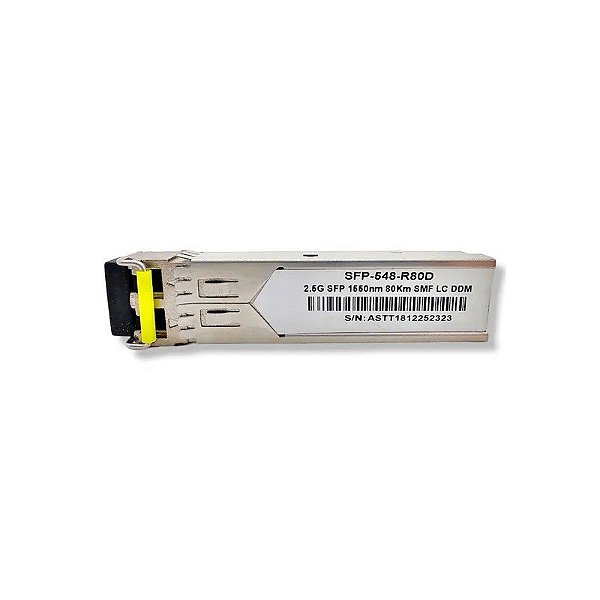 Transceptor SFP M F 2.5G 80KM LC DDM SFP-548-R80D 1550NM SMF