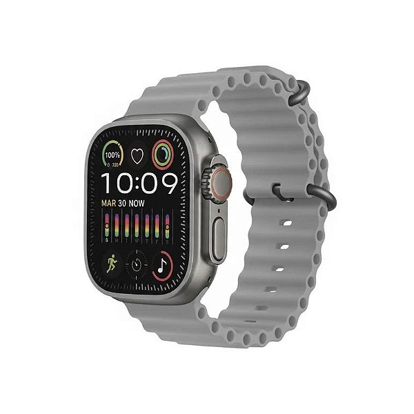 Relógio Smart Abc HW Ultra 2 Mini A3092 Kit 7 Cinto/NFC/GPT/And - Cinza
