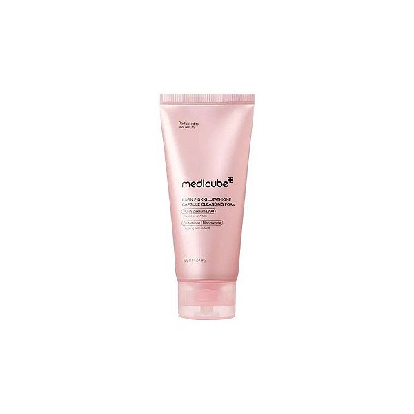 Espuma de Limpeza Facial Medicube PDRN Pink Glutathione Cápsula - 120g