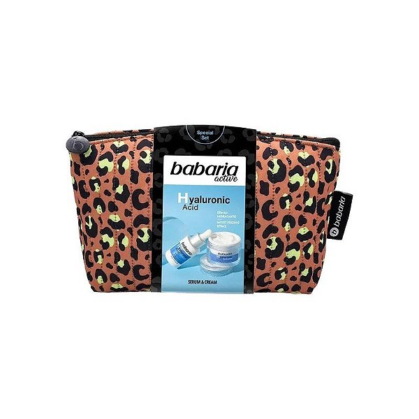 Kit de Cuidado Facial Babaria Ácido Hialurônico - 3 Peças